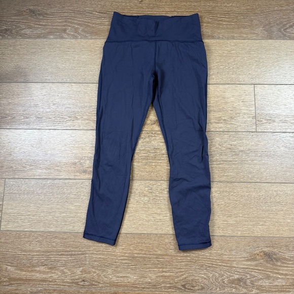 Lululemon Train Times 7/8 Women's Legging 25" True Navy Sz 8 W5BJOS Athletic - Picture 6 of 12